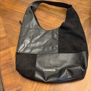 Steve Madden Two-Tone Black Men's Messenger Bag